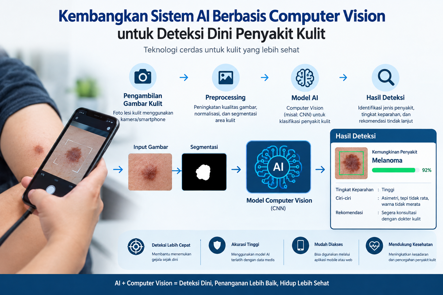 Tim Peneliti IDSS UDINUS Kembangkan Sistem AI Berbasis Computer Vision untuk Deteksi Dini Penyakit Kulit